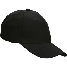 6 Panel Barron Active Apex Cap Black